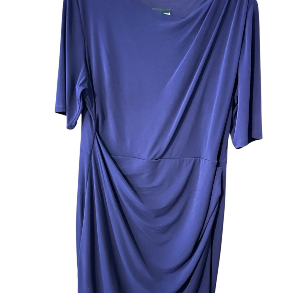 NWOT Elegant Purple Draped Dress